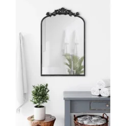 19" X 30.7" Arendahl Arch Wall Mirror Black - Kate & Laurel All Things Decor -Home Improvement Store GUEST 01d09145 c0fe 4836 ac93 f01cc1f2dc7c