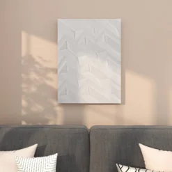 Wood Geometric Carved Wall Decor White - CosmoLiving By Cosmopolitan -Home Improvement Store GUEST 02888f0f 4a33 4546 a50e 50685c4c7cf3