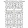 Kate Aurora Living Shabby Trellis 3 Piece Café Kitchen Curtain Tier And Valance Set