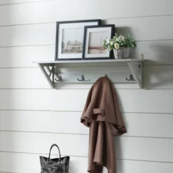 36" Middlebury Coat Hook With Shelf Gray - Alaterre Furniture 10 36" Middlebury Coat Hook With Shelf Gray - Alaterre Furniture -Home Improvement Store GUEST 04069c63 6d63 49d6 bac6 3d593bd3e300