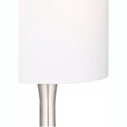 360 Lighting Modern Table Lamp With USB And AC Power Outlet Workstation Charging Base 24.5" High Brushed Nickel Droplet Living Room Desk Bedroom -Home Improvement Store GUEST 04b40227 af1f 46f2 8b81 86237c997dae