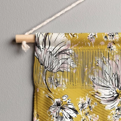 22" X 31.5" Large Pattern State Floral Meadow Fiber Wall Hanging - Deny Designs 4 22" X 31.5" Large Pattern State Floral Meadow Fiber Wall Hanging - Deny Designs - Image 2