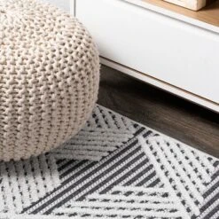 Jazz High-Low Pile Art Deco Geometric Indoor/Outdoor Area Rug - JONATHAN Y -Home Improvement Store GUEST 06162dca b207 4b88 ab1f 23bedf62f18d