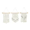 Set Of 3 Cotton Macrame Handmade Intricately Weaved Wall Decors With Beaded Fringe Tassels Cream - The Novogratz -Home Improvement Store GUEST 0727e485 85da 4643 9006 2da801af77f7