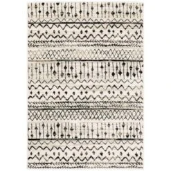 Gabriella Geometric Etchings Rug Ivory/Black - Captiv8e Designs -Home Improvement Store GUEST 07372140 b2cf 411f 95ac 82bd994fd92a