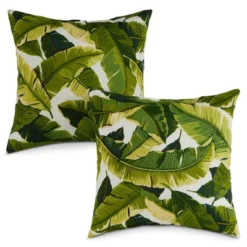 17"x17" Kensington Garden - 2pk Square Indoor Outdoor Throw Pillows -Home Improvement Store GUEST 0787b431 d188 4a2e a92c b620dbd989ee