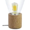 1-Light Olival Table Lamp Cork Finish With Glass Shade - EGLO -Home Improvement Store GUEST 093f36a1 9e95 43f2 832a a205dbf04a09