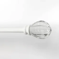 Decorative Drapery Single Rod Set With Acrylic Pumpkin Finials White - Lumi Home Furnishings -Home Improvement Store GUEST 0a7d4a7d 8b1d 44b1 95a4 9fd3bb963f40