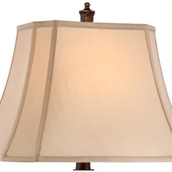 Barnes And Ivy Traditional Table Lamps 32.5" Tall Set Of 2 Bronze Curling Leaves Tan Rectangular Shade For Living Room Family Bedroom Bedside -Home Improvement Store GUEST 0adc59c9 81cf 4137 90ad 38b825c195f5