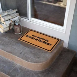 BirdRock Home Beware Of Owner Coir Front Door & Entry Doormat - 18" X 30" -Home Improvement Store GUEST 0b14353b c8d0 4835 bfc2 e150388b24d7