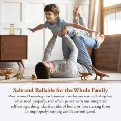 Candle By The Hour 48-Hour Vertical Candle, Eco-friendly Natural Beeswax With Cotton Wick -Home Improvement Store GUEST 0b5daa8e 0713 4e96 9961 5502df4420ea