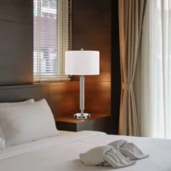 30" Metal Desk Lamp Chrome - Cal Lighting