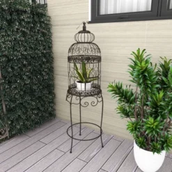 47" Iron Vintage Birdcage Black - Olivia & May 39 47" Iron Vintage Birdcage Black - Olivia & May -Home Improvement Store GUEST 0c0b7884 0689 4724 9ab2 69e08b94736b