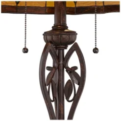 Robert Louis Tiffany Traditional Floor Lamp 60" Tall Bronze Tiffany Style Leaf Pattern Stained Glass Shade For Living Room Reading Bedroom -Home Improvement Store GUEST 13d66de2 5a61 4fa3 be51 b35ca50a6358