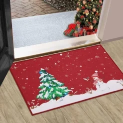 Trinity Snow Man Christmas Tree Xmas Welcome Doormat -Home Improvement Store GUEST 153851e5 08c1 423a 93e9 72c9e1fe3706