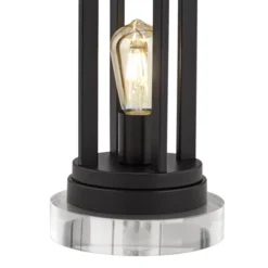 360 Lighting Marcel Industrial Table Lamps Set Of 2 With Round Risers 24 1/4" High Black LED Nightlight USB Port Natural Shade For Living Room Desk 12 360 Lighting Marcel Industrial Table Lamps Set Of 2 With Round Risers 24 1/4" High Black LED Nightlight USB Port Natural Shade For Living Room Desk -Home Improvement Store GUEST 1576c34b 26a6 41e6 b713 f2f6357d68f4