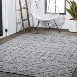 Peralta Moroccan Diamond Indoor/Outdoor Area Rug - JONATHAN Y -Home Improvement Store GUEST 1741567e 46d0 4a26 84c2 e69f4a8a57dd