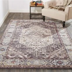 Armant Traditional Medallion, Purple/Gray/Ivory, 2' X 3' Accent Rug 14 Armant Traditional Medallion, Purple/Gray/Ivory, 2' X 3' Accent Rug -Home Improvement Store GUEST 181edf40 f87a 44fb b1f9 2f4d0ba7dd74