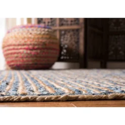 Hudson Stripe Area Rug Natural/Blue - Safavieh -Home Improvement Store GUEST 1ae1375d 1793 4ebf a66f 806c481626ee