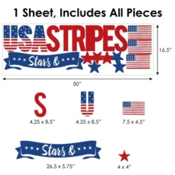 Big Dot Of Happiness Stars & Stripes - Peel And Stick Patriotic Party Decoration - Wall Decals Backdrop -Home Improvement Store GUEST 1c0a4d37 2648 4c5d 9ab3 692a94eaf043