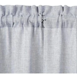 Trinity Faux Linen Textured Vintage Design Farmhouse Solid Curtains