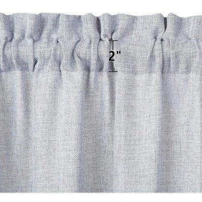 Trinity Faux Linen Textured Vintage Design Farmhouse Solid Curtains 3 Trinity Faux Linen Textured Vintage Design Farmhouse Solid Curtains