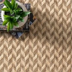 6'7"x9' Camryn Abstract Herringbone Indoor And Outdoor Area Rug Beige - NuLOOM -Home Improvement Store GUEST 1dc3a5fd 9506 419d acdd 84aaa7c15e55