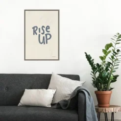 16" X 23" Rise Up II Neutral By Becky Thorns Framed Canvas Wall Art Gray Wash - Amanti Art -Home Improvement Store GUEST 1dca49b6 1abd 4ce4 bacd 235a765a40d7
