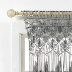 40"x30" Boho Macrame Tassel Cotton Window Valance Gray - Lush Décor -Home Improvement Store GUEST 1de26b86 546d 4636 b96a 50030ba3574d