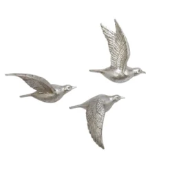 Set Of 3 Metallic Flying Bird Sculptures Wall Decor - Olivia & May -Home Improvement Store GUEST 1df5f0d1 0815 42c5 a419 7d0b0a21f819