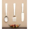 36" Aluminum Utensils Knife, Spoon And Fork Wall Decor Set Of 3 Silver - Olivia & May -Home Improvement Store GUEST 1e360332 a870 46ea 8b67 2d32ed37779b