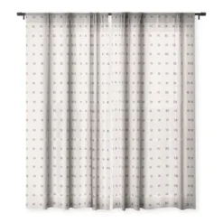 Urban Wild Studio Desert Check Small Charcoal Single Panel Sheer Window Curtain - Deny Designs -Home Improvement Store GUEST 1e543a87 185c 4f77 99c0 f513d5bfcca9