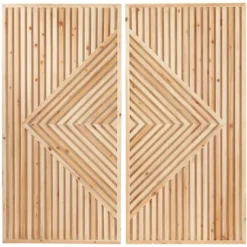 Set Of 2 Wood Geometric Carved Wall Decors Brown - Olivia & May -Home Improvement Store GUEST 1eb91dc9 cc95 4409 a06f b7a40a6816a3
