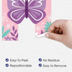 Big Dot Of Happiness Beautiful Butterfly - Peel And Stick Floral Birthday Party Large Banner Wall Decals - Happy Birthday -Home Improvement Store GUEST 1f2e89ed 2545 431e 9bdf f76a88eb1375