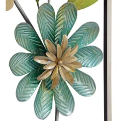 Set Of 2 Metal Floral Wall Decors With Gold Frame Green - Olivia & May -Home Improvement Store GUEST 21358976 d703 495f 8713 b31c115425c1