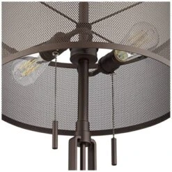 Franklin Iron Works Dayn Industrial Accent Table Lamps Set Of 2 23" High Bronze Metal LED Mesh Shade For Bedroom Living Room Bedside Nightstand Office -Home Improvement Store GUEST 21761934 bf43 4a82 a80a a2fb82c4f576