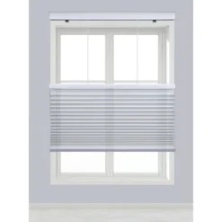 Linen Avenue Cordless Top Down Bottom Up Cellular Shade, White