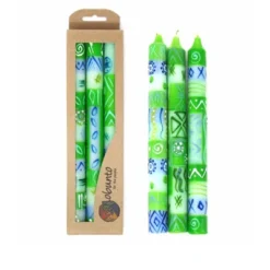 Global Crafts Unscented Hand-Painted Dinner Candles, Boxed Set Of 3 -Home Improvement Store GUEST 225e3a5d 8cac 48a7 8d81 5af0f9f38529