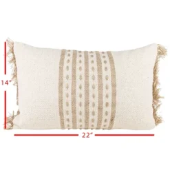 Tan Middle Striped 14X22 Hand Woven Filled Pillow - Foreside Home & Garden 9 Tan Middle Striped 14X22 Hand Woven Filled Pillow - Foreside Home & Garden -Home Improvement Store GUEST 225ebf6a c921 4bcb 8a0f 45d4e19b83cc