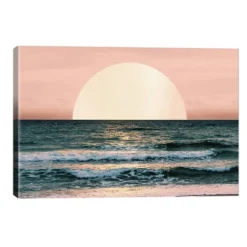 Ocean Beach Sunset By Nature Magick Unframed Wall Canvas - ICanvas -Home Improvement Store GUEST 22979c52 6451 4561 9cec 7095db37b212