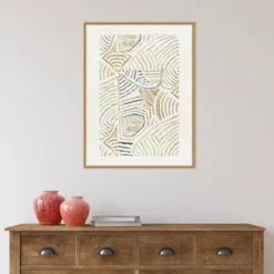 22" X 30" Dreamy Geo II By Aimee Wilson Framed Canvas Wall Art Light Brown - Amanti Art -Home Improvement Store GUEST 22db09d8 ac86 4b73 b547 96bcb6b89741