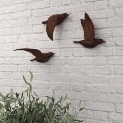 Set Of 3 Metallic Flying Bird Sculptures Wall Decor - Olivia & May -Home Improvement Store GUEST 23239411 7eb7 4640 beab 29e827ff51a7