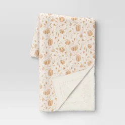 Mini Pumpkin Printed Plush With Shearling Reverse Throw Blanket - Threshold™ 13 Mini Pumpkin Printed Plush With Shearling Reverse Throw Blanket - Threshold™ -Home Improvement Store GUEST 237115e9 eb80 4549 b675 8dff6cdea03e