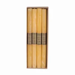 Northlight 12" Yellow Traditional Cylindrical Taper Candle Box