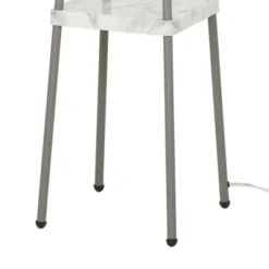 58" Metal Floor Lamp With Shelves Gray - Cresswell Lighting -Home Improvement Store GUEST 23a172f3 9d01 4d7b adda 97eaad8dea83