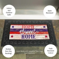 Evergreen Farmhouse Home Sweet Home Sassafras Indoor Outdoor Switch Doormat 1'10"x10" Multicolored -Home Improvement Store GUEST 24a691ee 6b3e 42f8 83ce 91fbdc4280c1