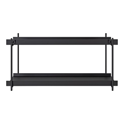 28" X 15" Dominic Tiered Decorative Wall Shelf Black - Kate & Laurel All Things Decor 6 28" X 15" Dominic Tiered Decorative Wall Shelf Black - Kate & Laurel All Things Decor - Image 4