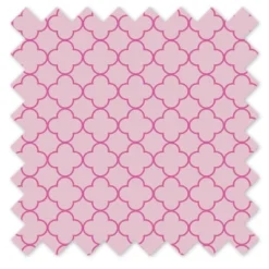 Bacati - Quatrefoil Pink Window Valance -Home Improvement Store GUEST 25551895 fe3e 4bd7 a230 a804874664c8