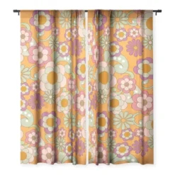 Mirimo Nostalgic 70s In Orange Single Panel Sheer Window Curtain - Deny Designs -Home Improvement Store GUEST 2566c577 cf0e 48e1 8ca5 00b7420855bd