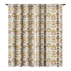 Emanuela Carratoni Retro Flowers Mix 50" X 96" Single Panel Room Darkening Window Curtain - Deny Designs -Home Improvement Store GUEST 262081a2 051c 4fc4 9d13 b7b27299093b